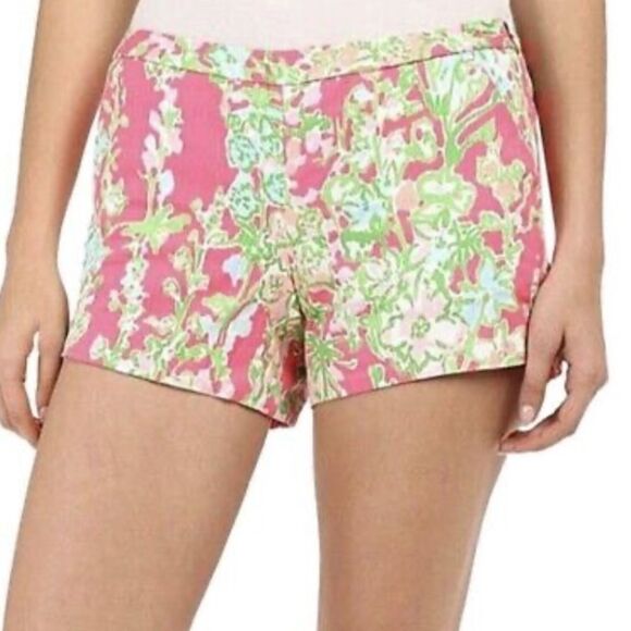Lilly Pulitzer Pants - LILLY PULITZER Adie Shorts in Flamingo Pink Southern Charm
